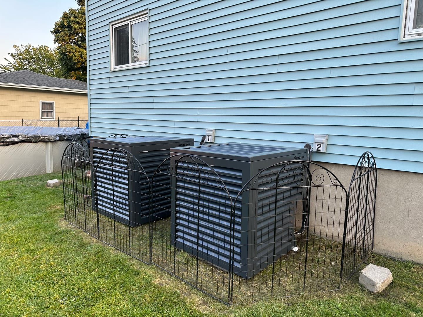Customer photo review of Back Panel for Central AC Cover - Black