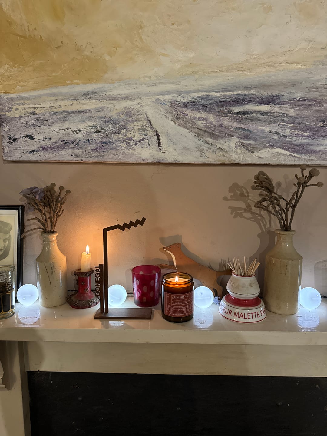 Customer photo review of A Real Turf Fire Candle