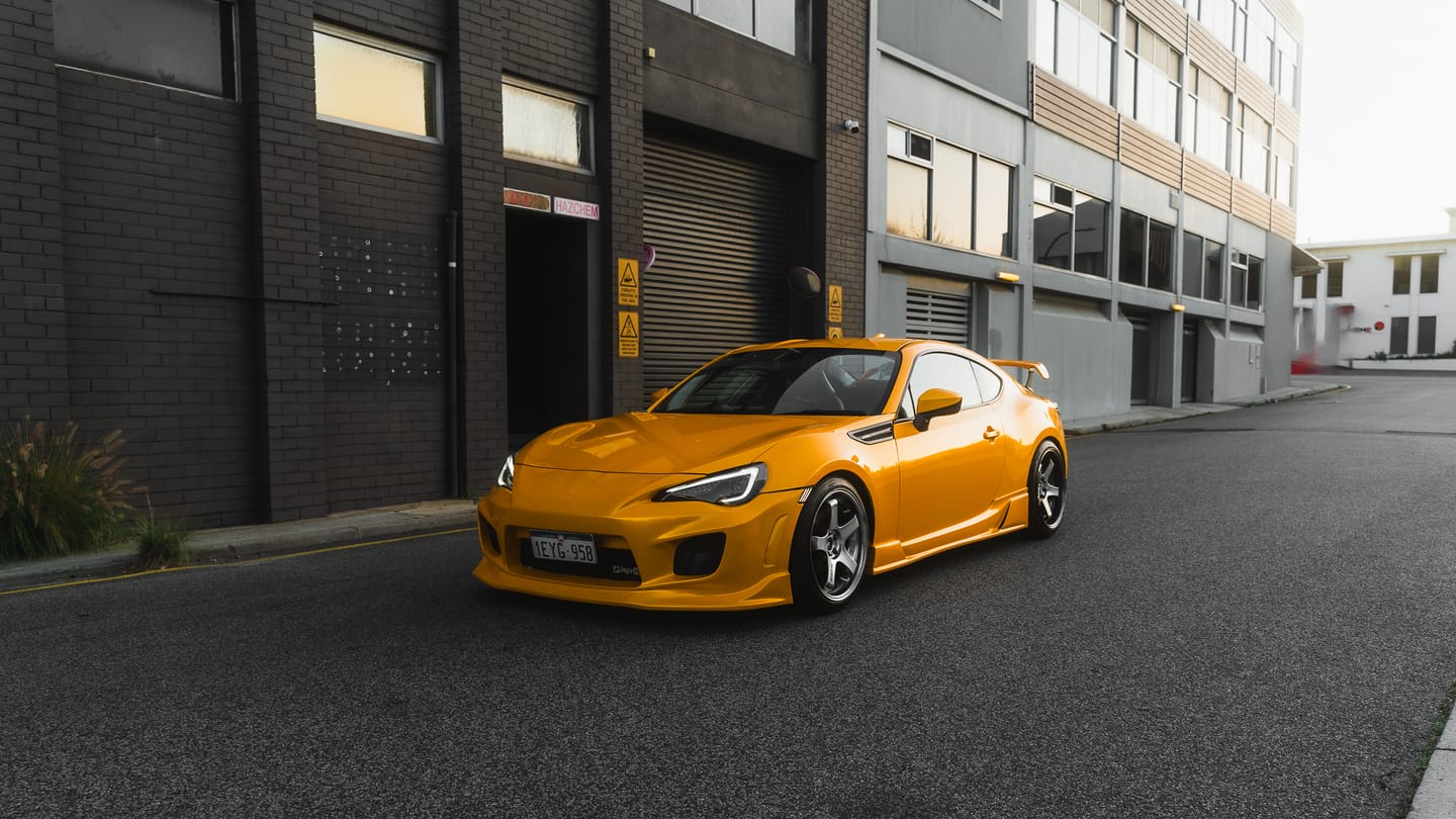 Customer photo review of Glossy Metallic Golden Yellow Vinyl Wrap