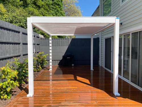 Customer photo review of Atlantic Manual Freestanding Louvre Roof