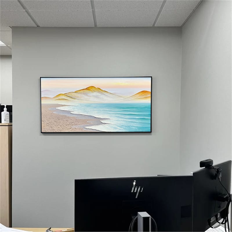 Customer photo review of Colorful Mountain Textured Abstract Painting #MT003