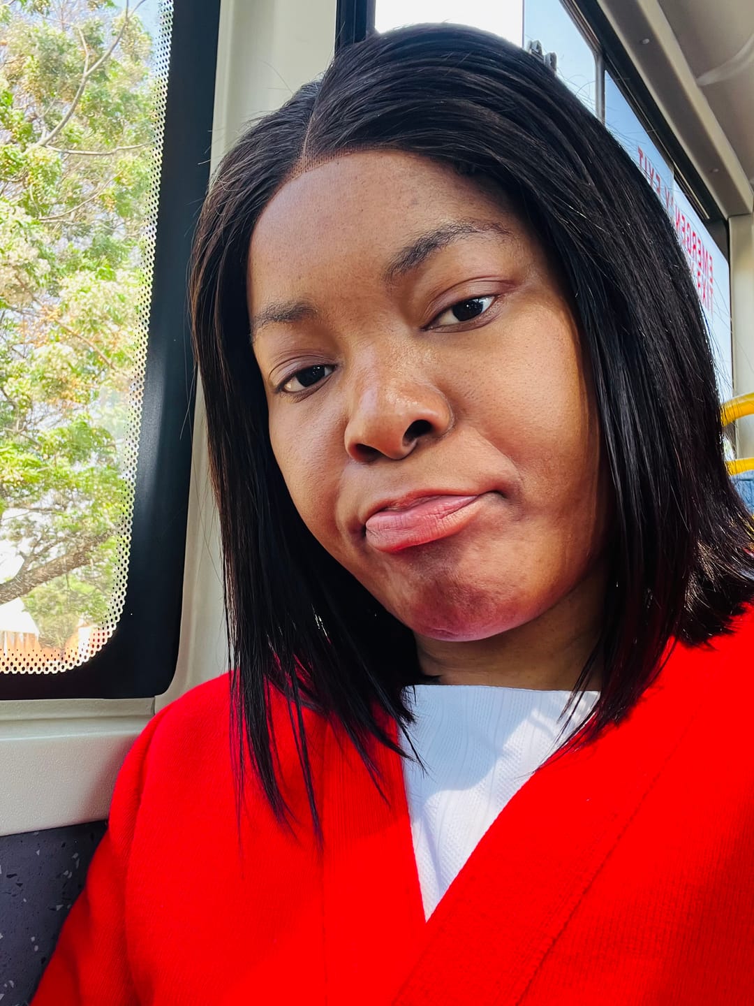 Customer photo review of DIDI - Peruvian Double Drawn Lace Wig 10"