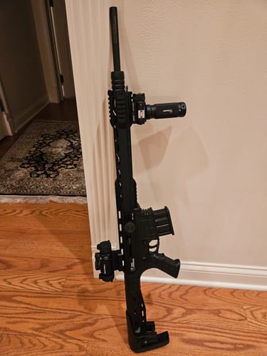 Customer photo review of Sniper GP01G Tactical Vertical Foregrip - 1000 Lumen LED Flashlight Green Laser Fit 20mm Picatinny Rail Mount