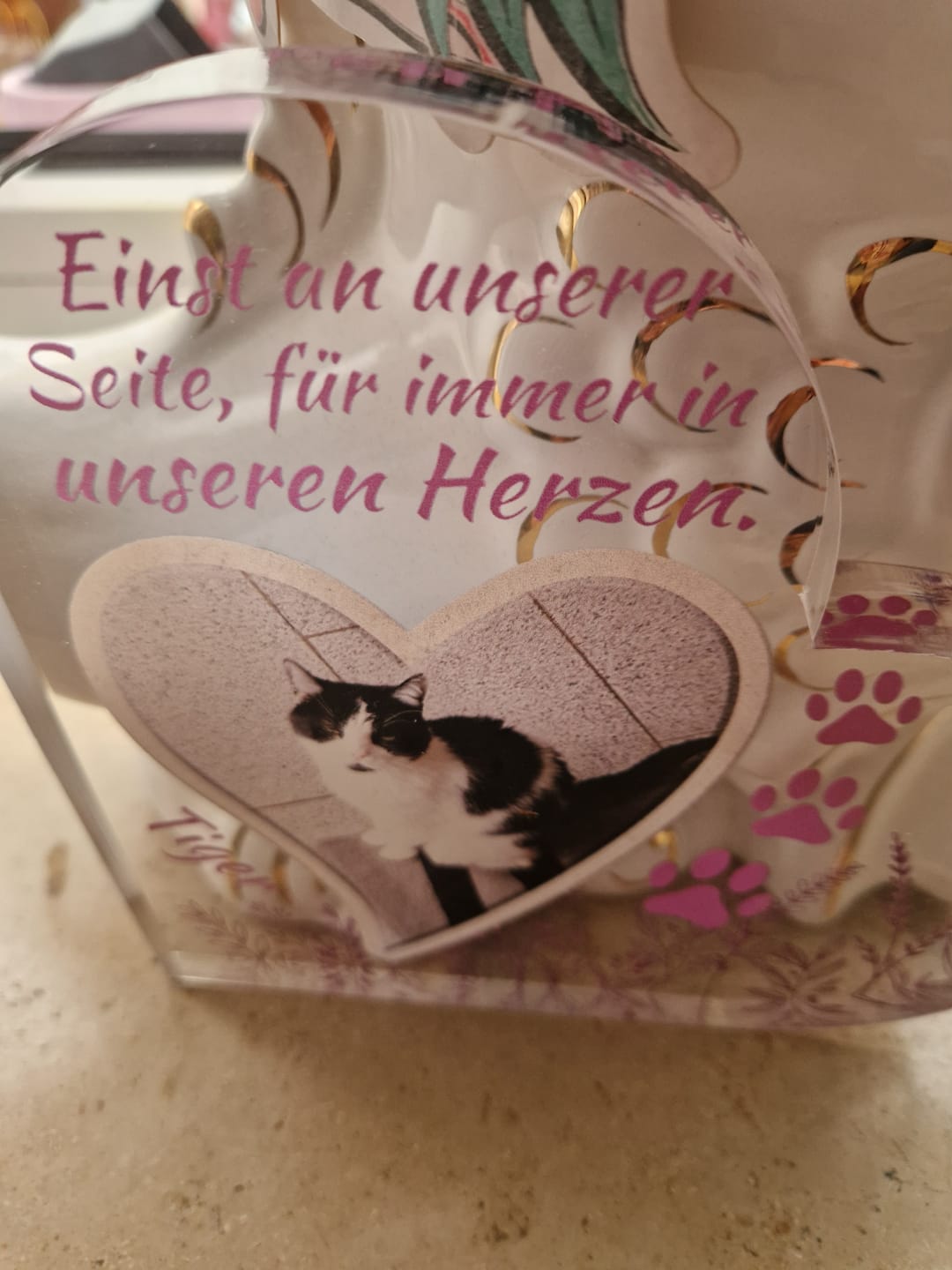 Customer photo review of Einst an meiner Seite - Individuelles Glasherz