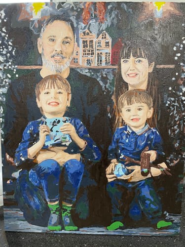 Customer photo review of Custom Paint by Numbers Kit