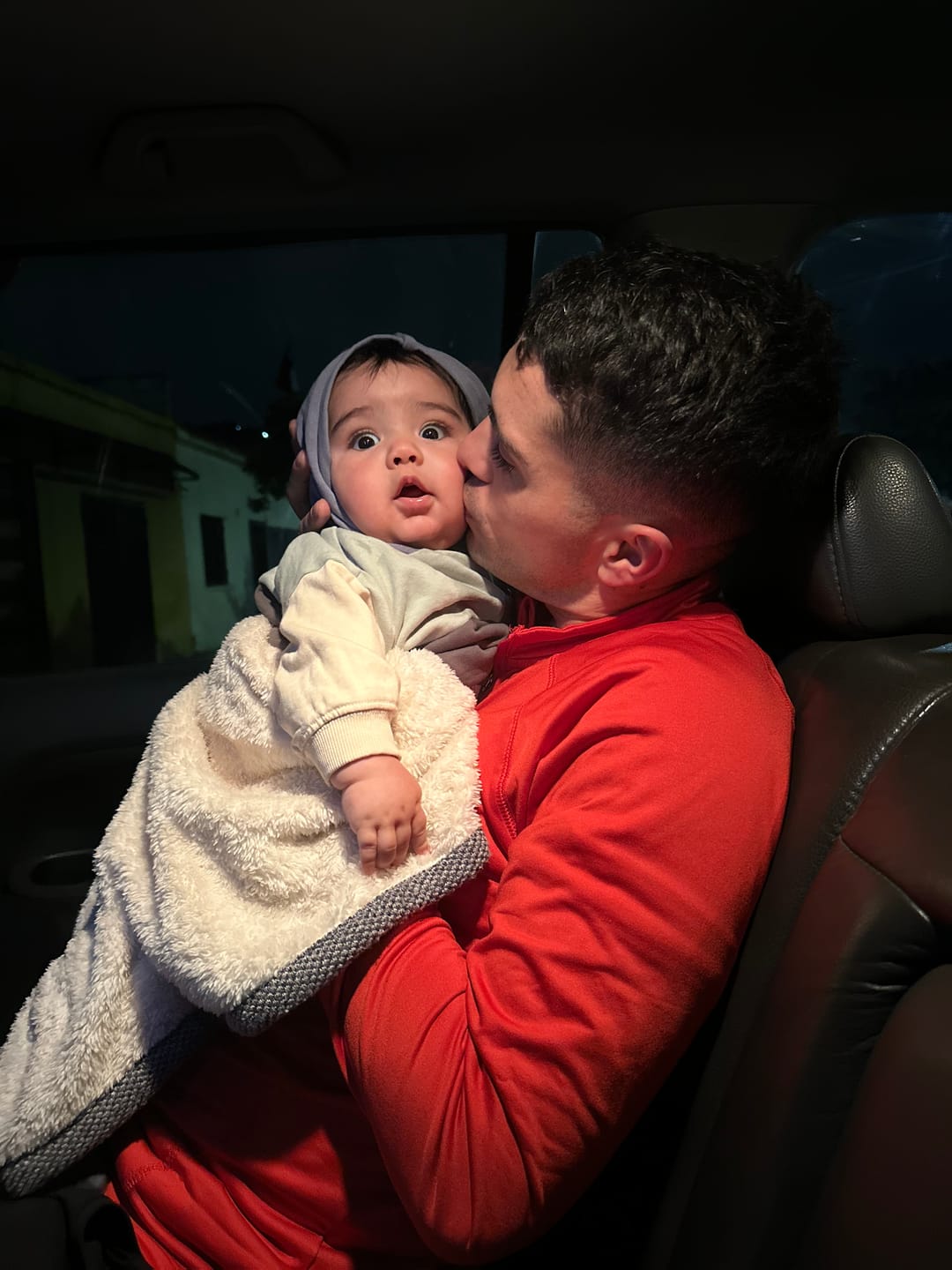 Customer photo review of Manta Polar Baby Gris Lanilla