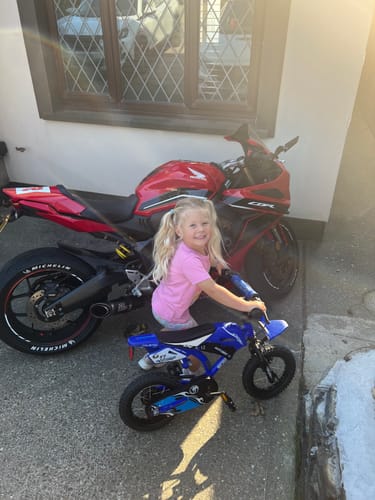 Customer photo review of Helmet Sticker Pack