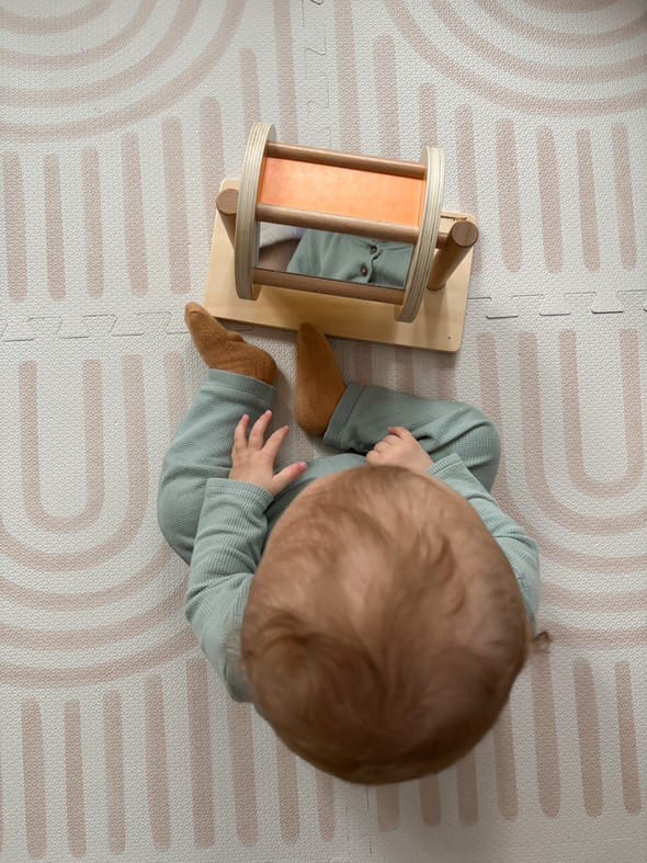 Customer photo review of Tambour rotatif bébé - Jouets Montessori 6 mois