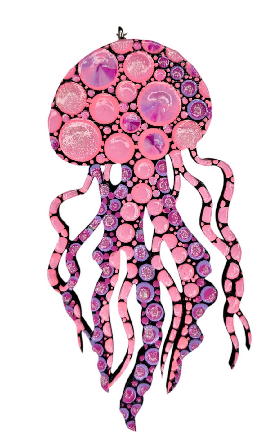 Customer photo review of Unfinished Wood Jellyfish Jelly Fish Silhouette - Craft- up to 24" DIY