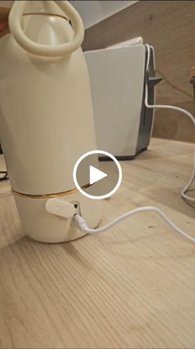 Customer video review of Tragbarer Fläschchenwärmer + Milchpulverbox + Schnell-Ladegerät