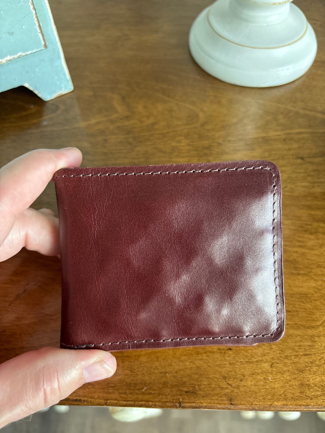 Customer photo review of Old Glory Wallet