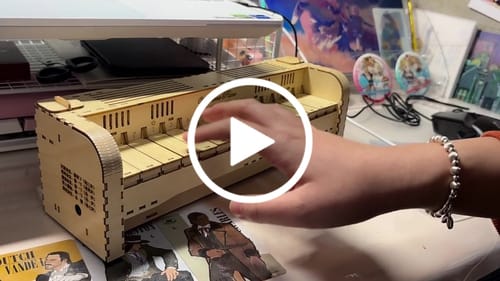Customer video review of Playable Piano 3D Wooden Puzzle