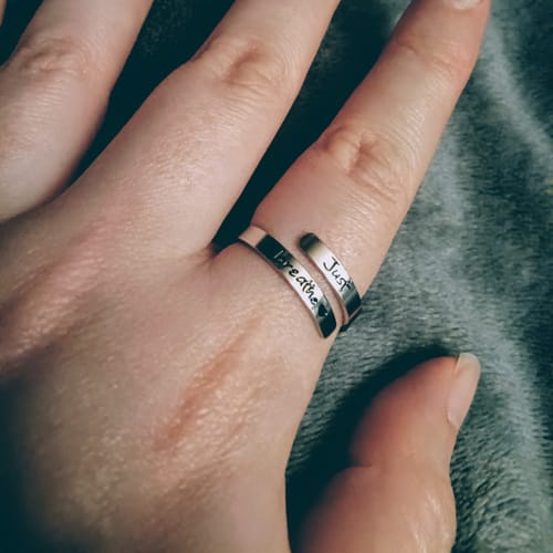 Customer photo review of Just Breathe Ring