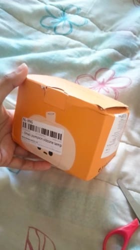 Customer photo review of Halloween Pumpkin Night Lights Cute Soft Silicone gift