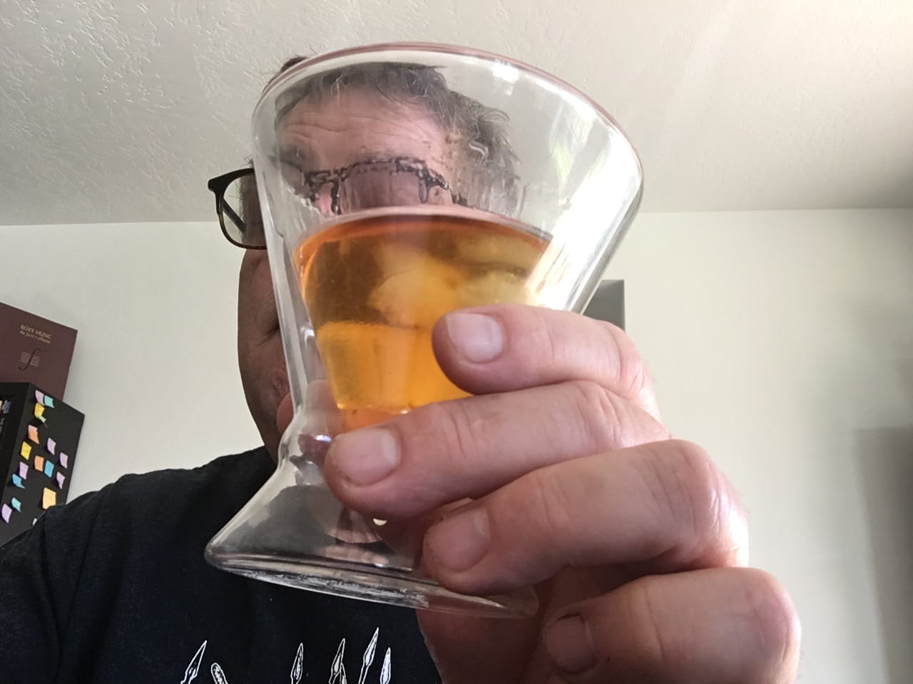 Customer photo review of Double-Walled Stemless Martini Glasses - Set of 2/Set of 4 - 8oz