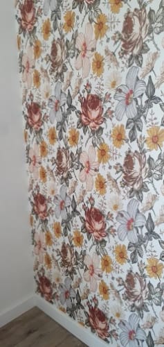 Customer photo review of Boho Hibiscus - Custom Sized Wallpaper Mural (per m2)