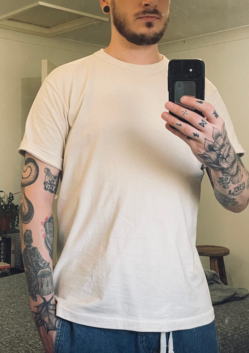 Customer photo review of Loopwheel Tubular Athletic T-Shirt - Apricot