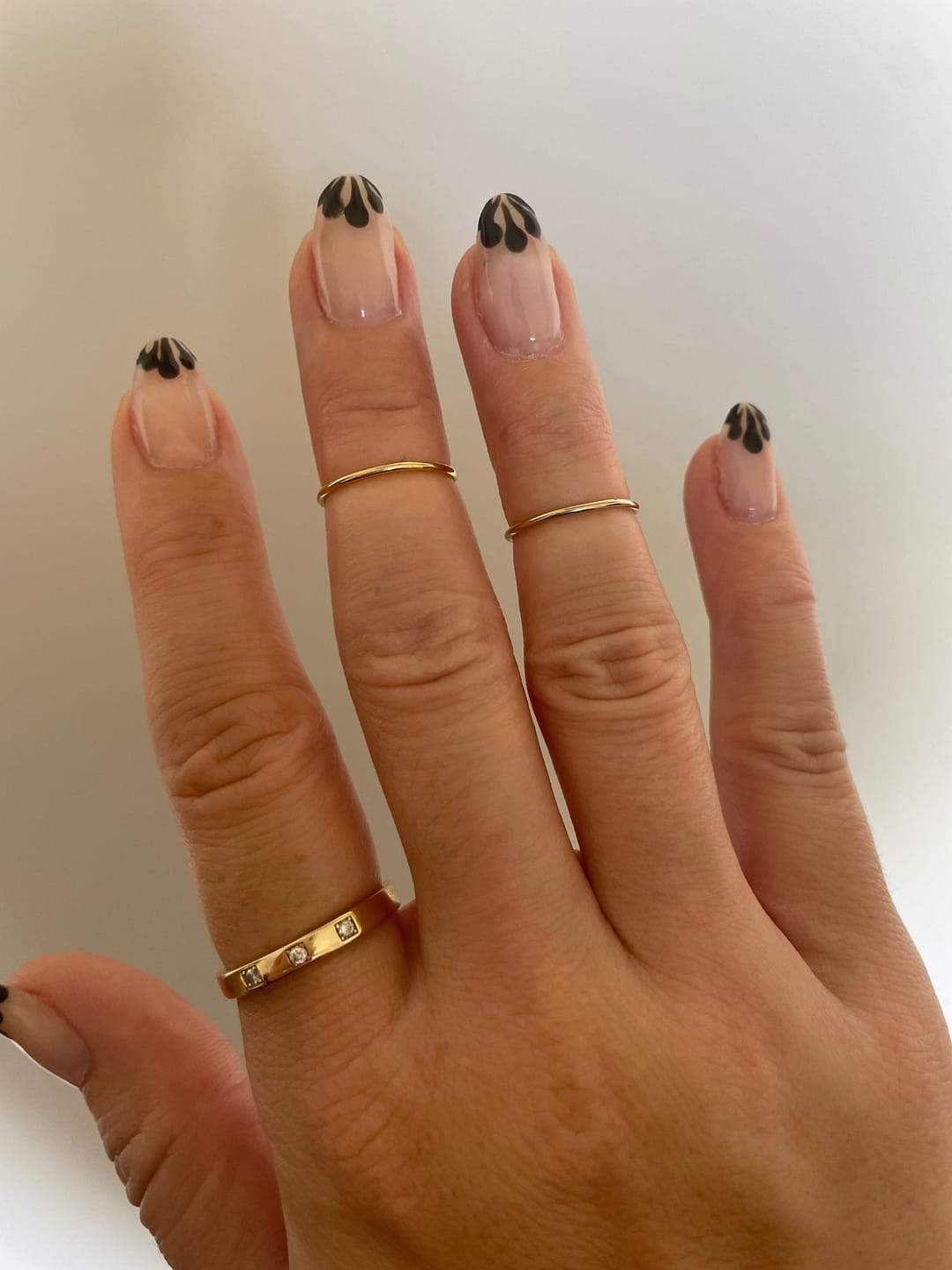 Customer photo review of 14K Gold Stacking Ring