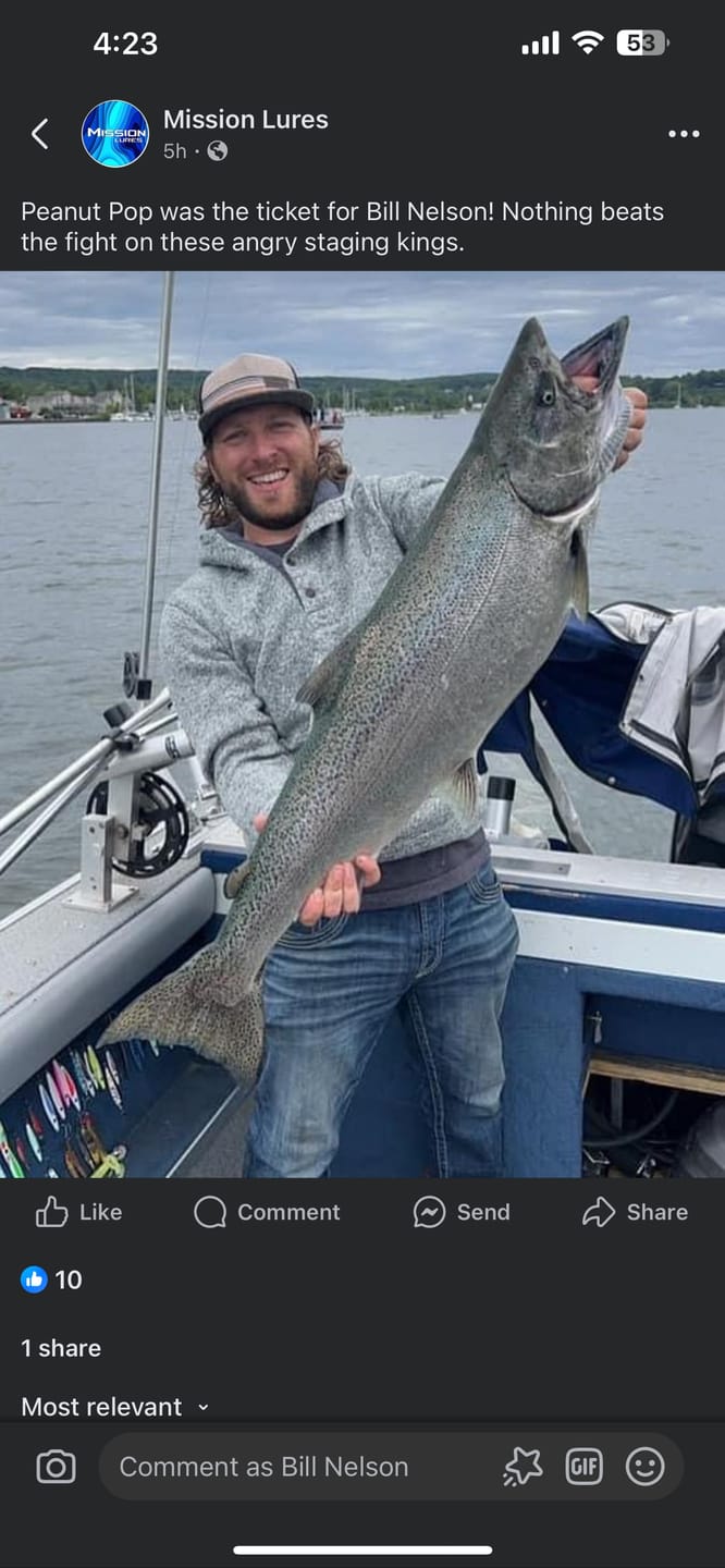 Customer photo review of Lake Trout/Salmon Jigging Rod