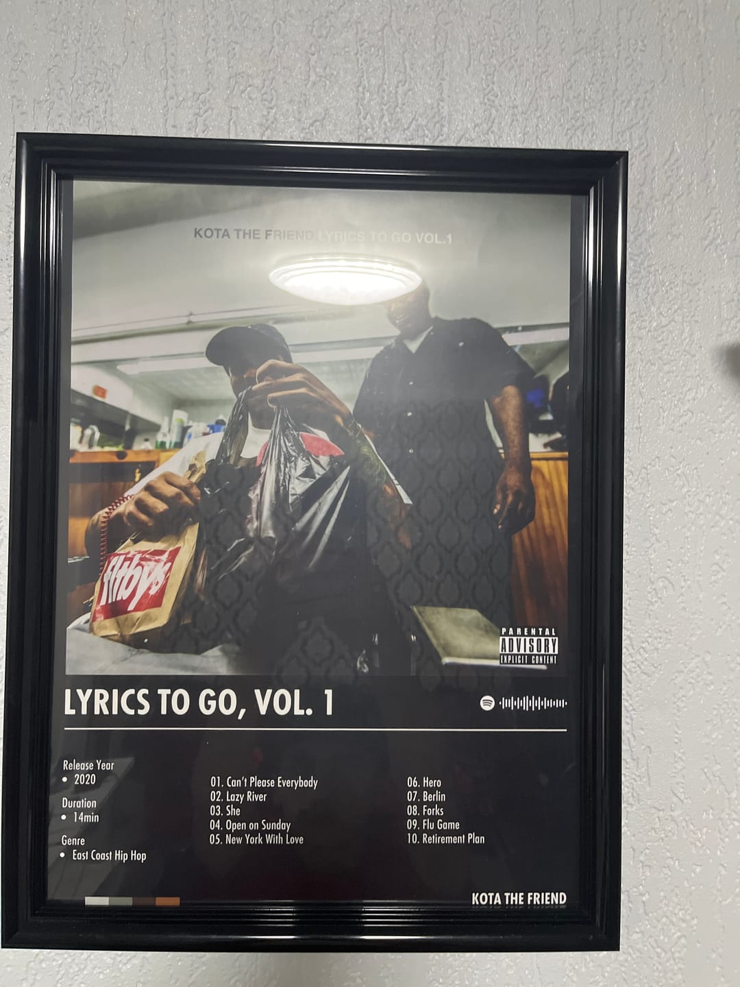 Customer photo review of Custom Album Cover Poster | Design 1