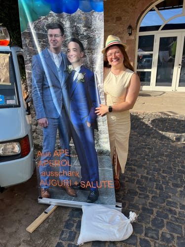 Customer photo review of Banner inkl. Druck