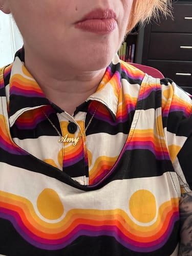 Customer photo review of Personalized Name Necklace