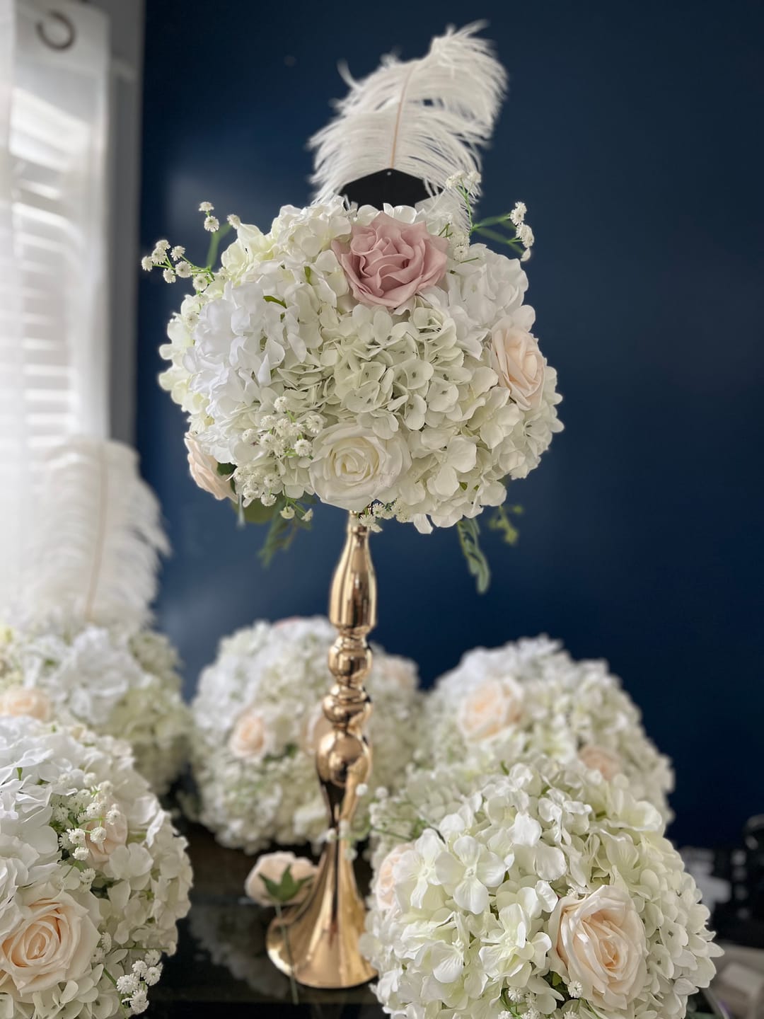 Customer photo review of Bulk 17" Roses Blossom Bush Open Rose Bush Bouquet Floral Arrangement Decorations Wholesale