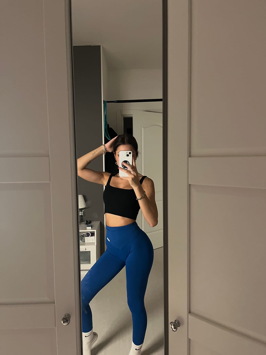 Customer photo review of Leggings Push up Gym Fashion Blu Accidia