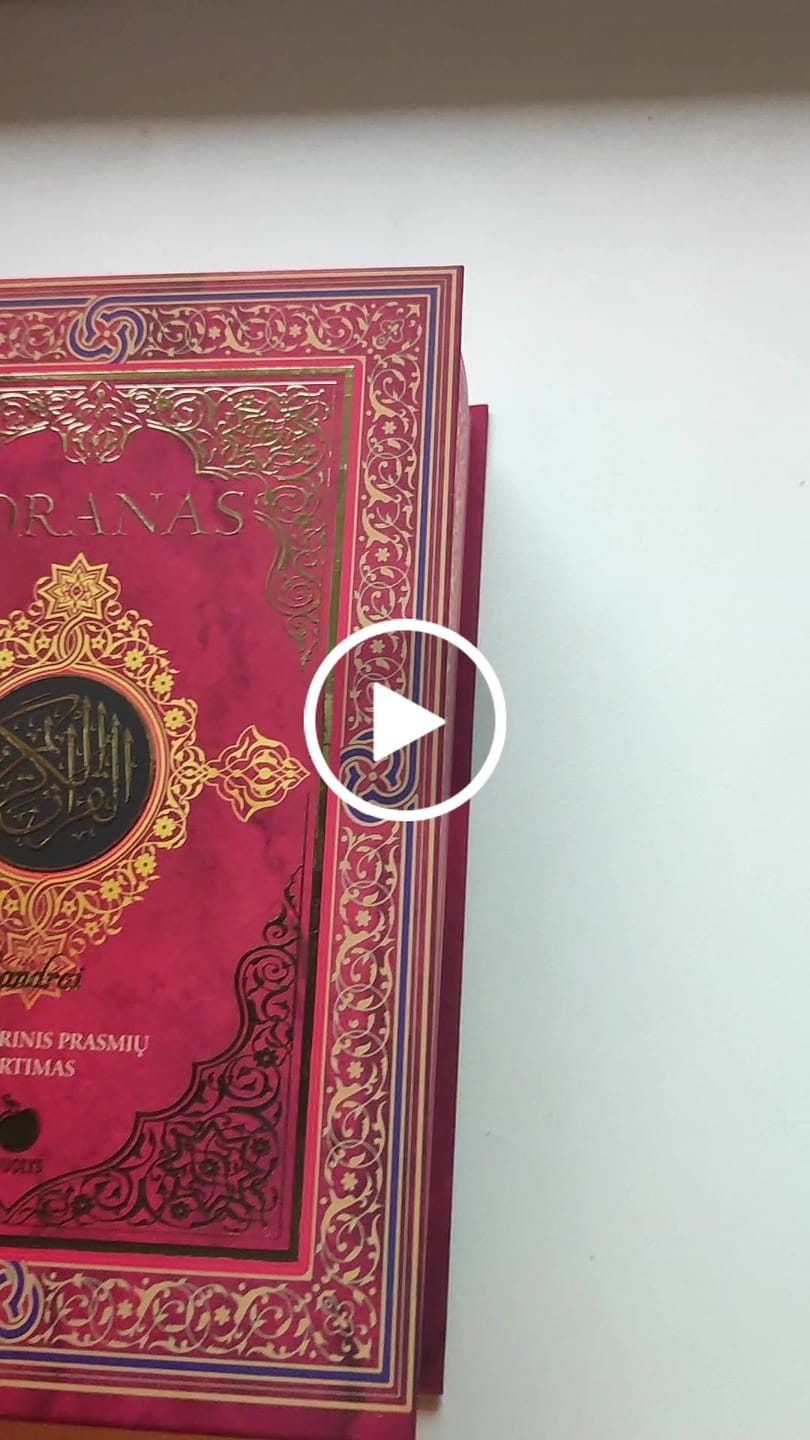 Customer video review of Koranas: islamo raštas – naujas lietuviškas leidimas!