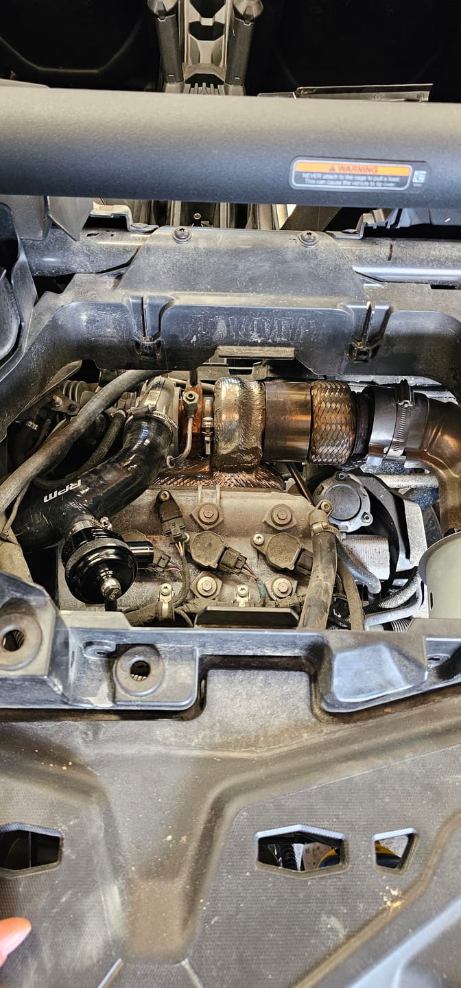 Customer photo review of RPM SxS 120hp & 135hp Base Maverick Turbo X3 BOV Blow Off Valve Kit