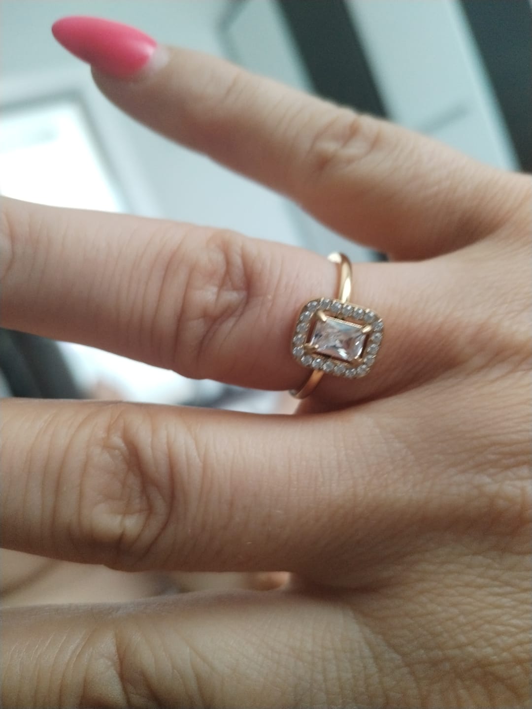 Customer photo review of Inel Elegance - Auriu