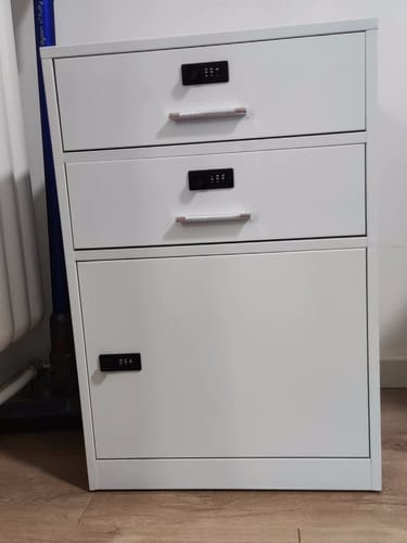 Customer photo review of Password Cabinet, Under-Desk Storage Drawer Cabinet