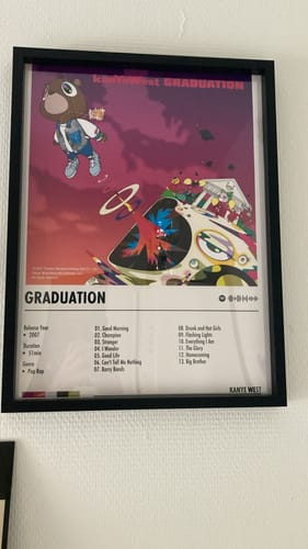 Customer photo review of Kanye West - Graduation | Album Cover Poster