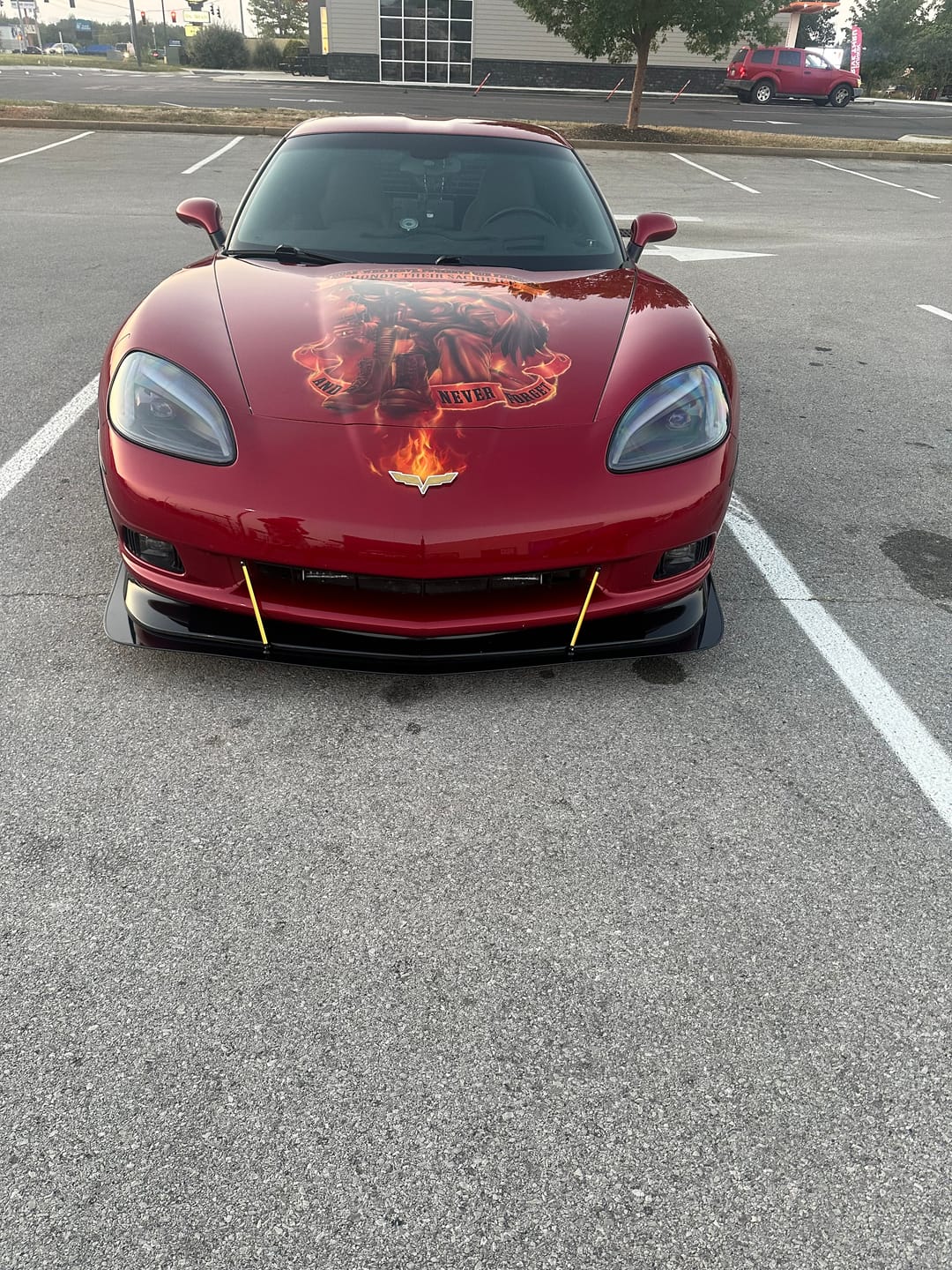 Customer photo review of Corvette C6 Base Extended Front Splitter Lip | ZR1 Conversion Package