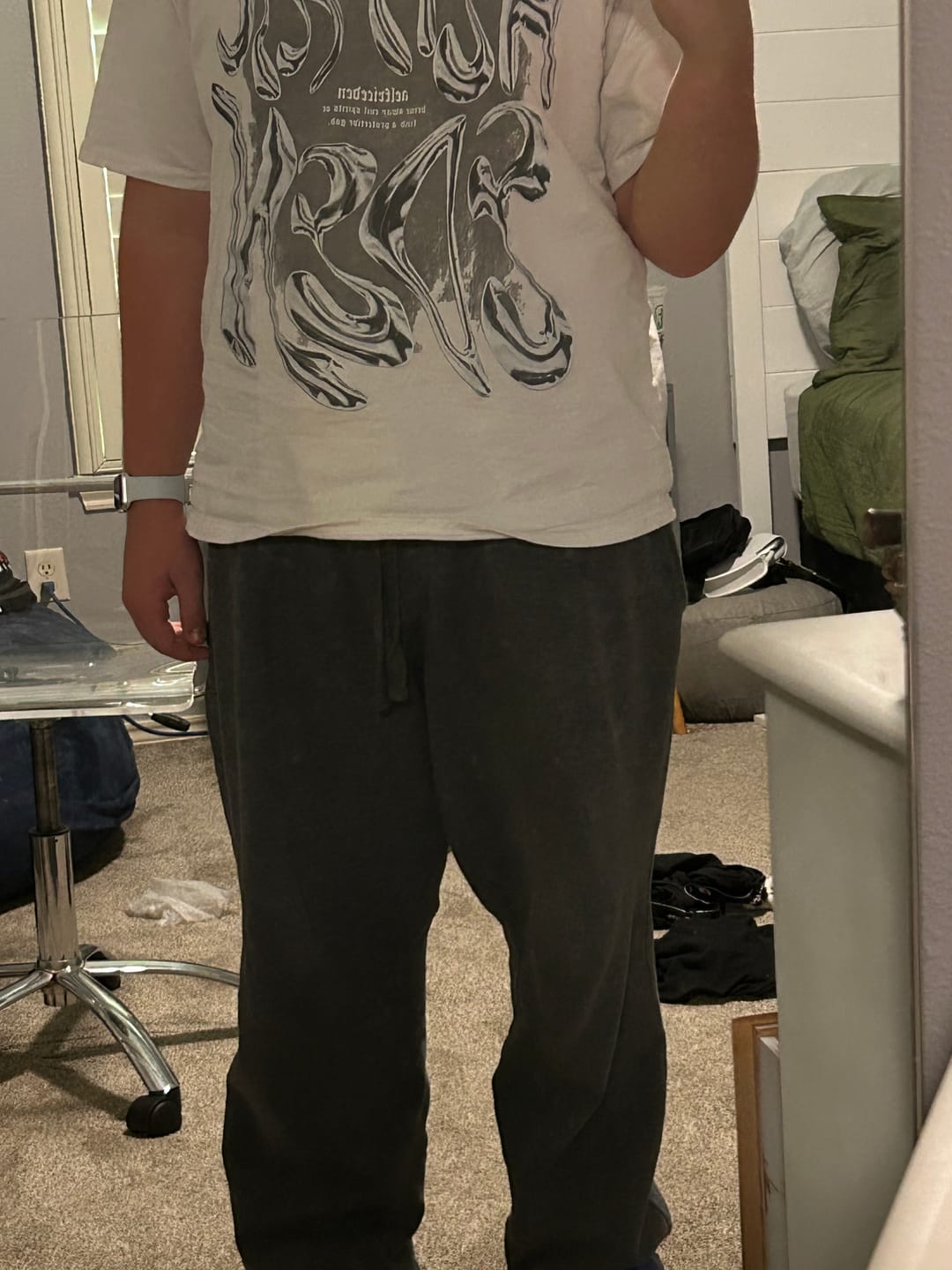 Customer photo review of Aelfric Eden Futuristic Liquid Metal Design Tee