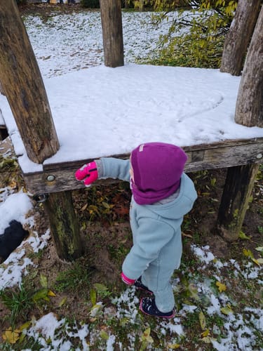 Customer photo review of Upcycling Kaschmir Kapuzenschal Grün