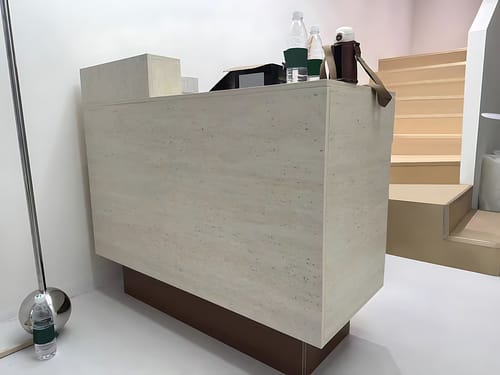 Customer photo review of Simple Cashier Counter Small Front Desk Store Counter