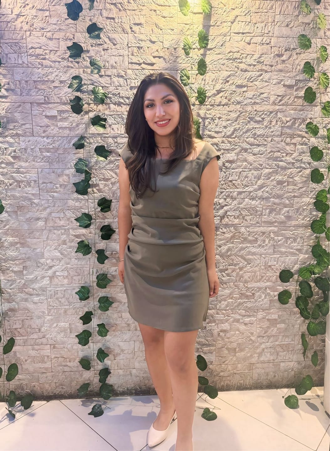 Customer photo review of Strapless Body Shaper