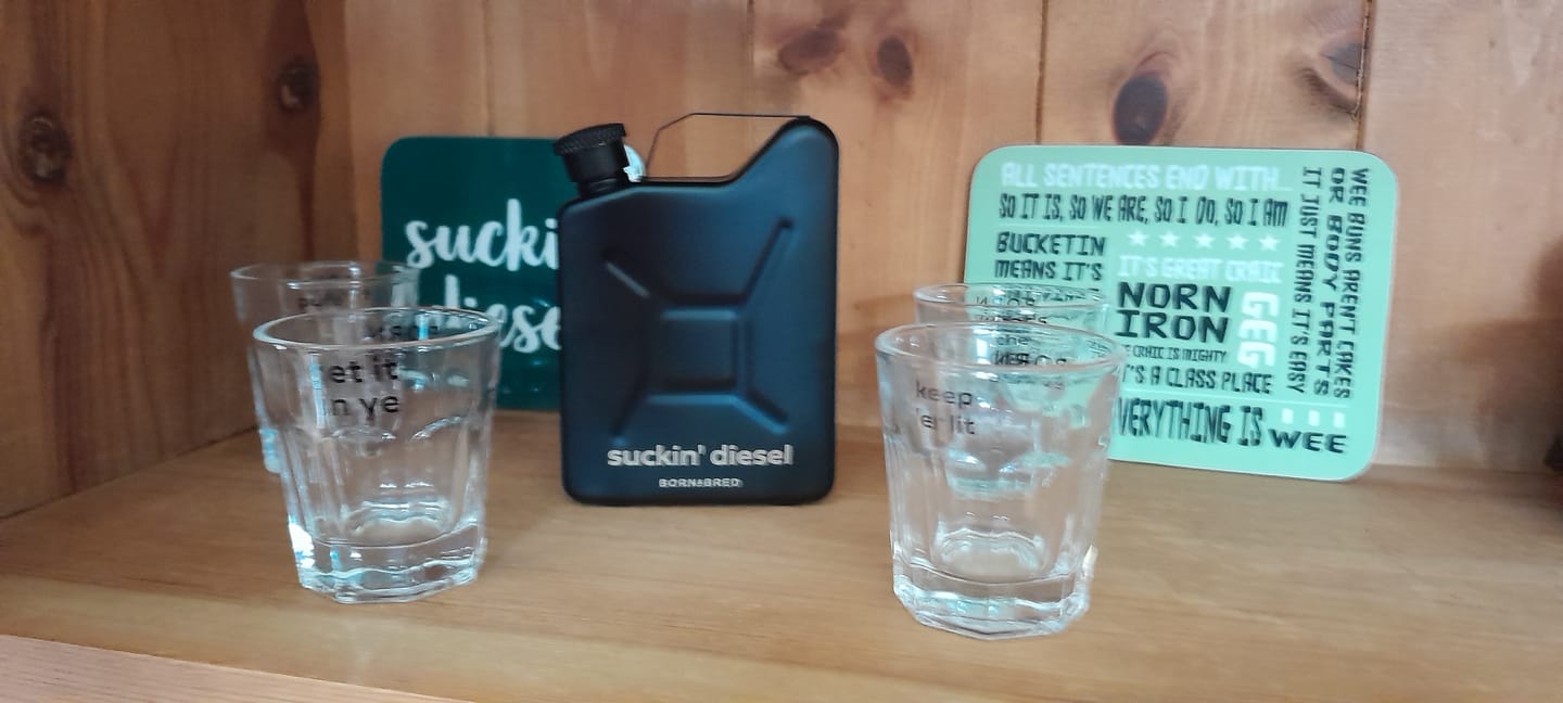 Customer photo review of 'Suckin' Diesel' Jerry Can Hip Flask