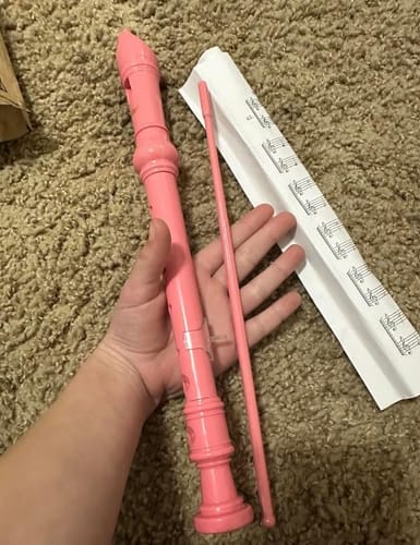 Customer photo review of Eastar ソプラノ リコーダー ABS樹脂 C調 ソフトケース&指かけ付 ナチュラル (ジャーマン式(桜))