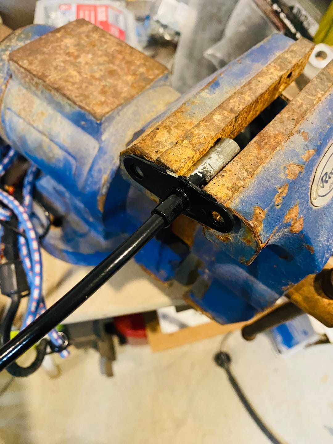 Customer photo review of Motion Raceworks 48" Throttle Cable w/ GM/Ford Pedal Attachment 18-141