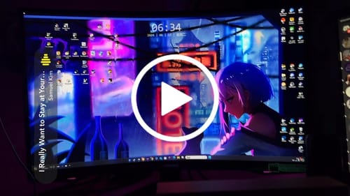 Customer video review of Cyberpunk: Edgerunners LED Light Up Painting Frame Artwork Lamp Night Light