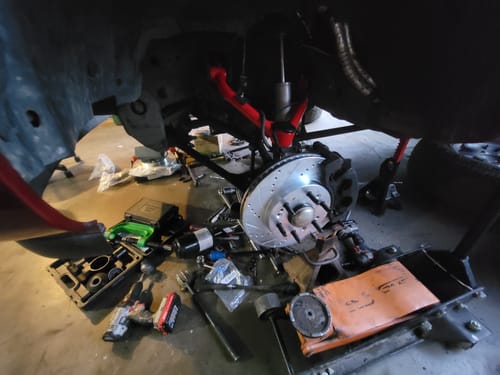 Customer photo review of Upper Control Arm For 1999-2006 Chevy Silverado GMC Sierra 1500 2"-4" Lifted Suspension Lift Kits 2Pcs Red