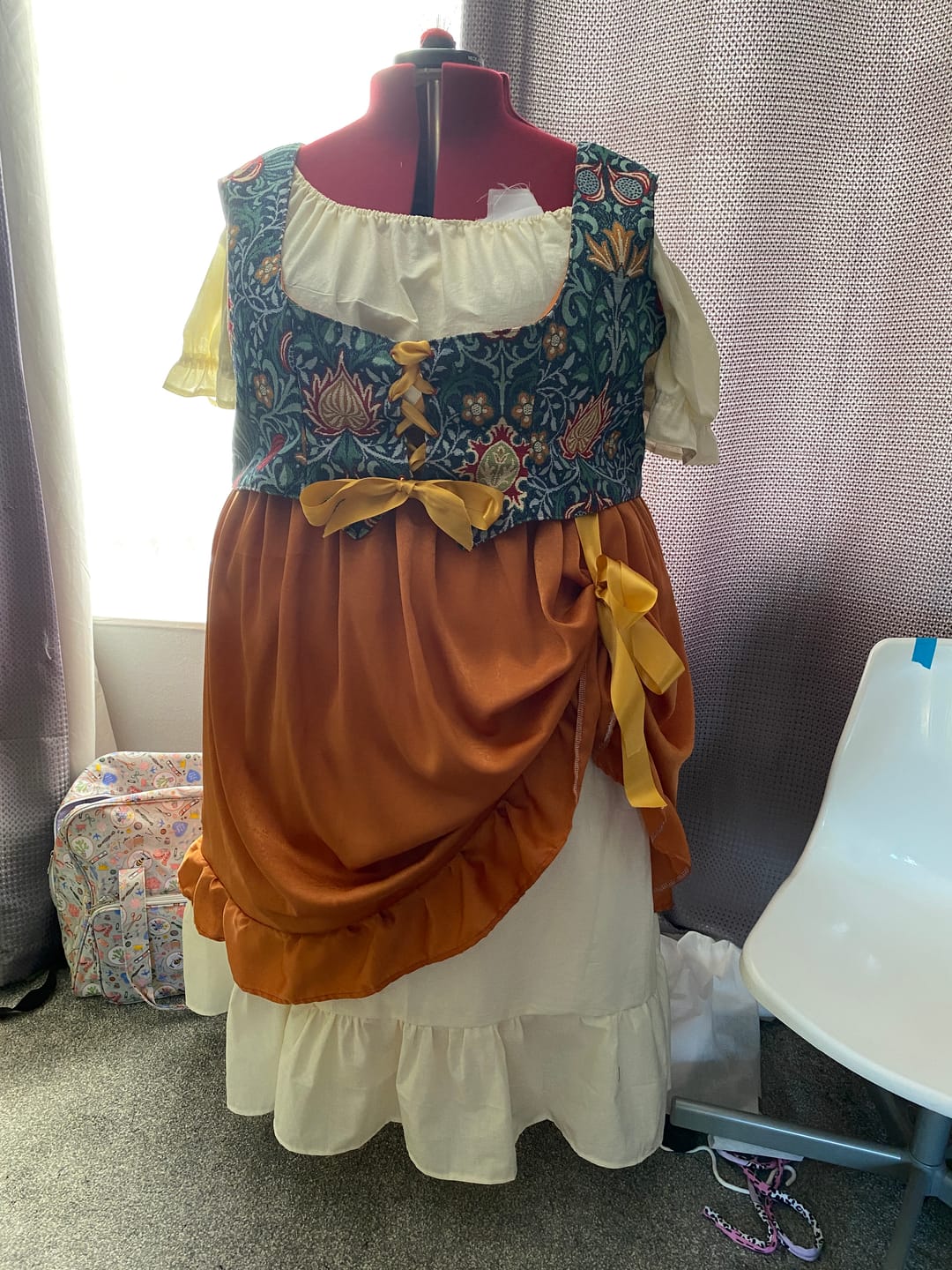 Customer photo review of Velvet Touch Satin Fabric