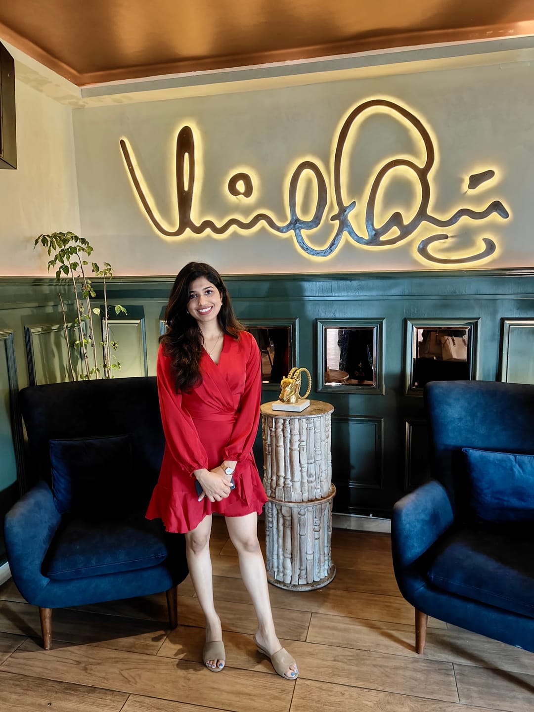 Customer photo review of Hilda Silk Dress