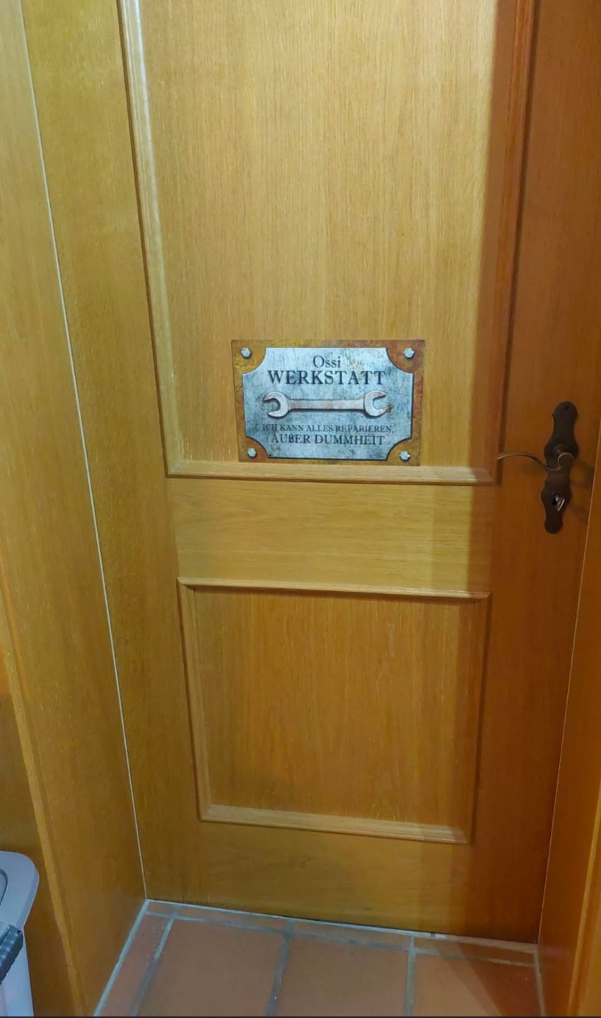 Customer photo review of Für Bastler - Heimwerker-Türschild
