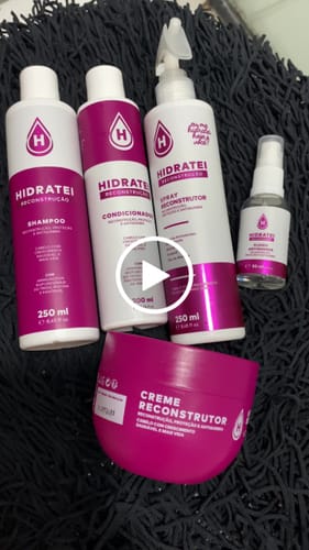 Customer video review of Linha Completa Reconstrução