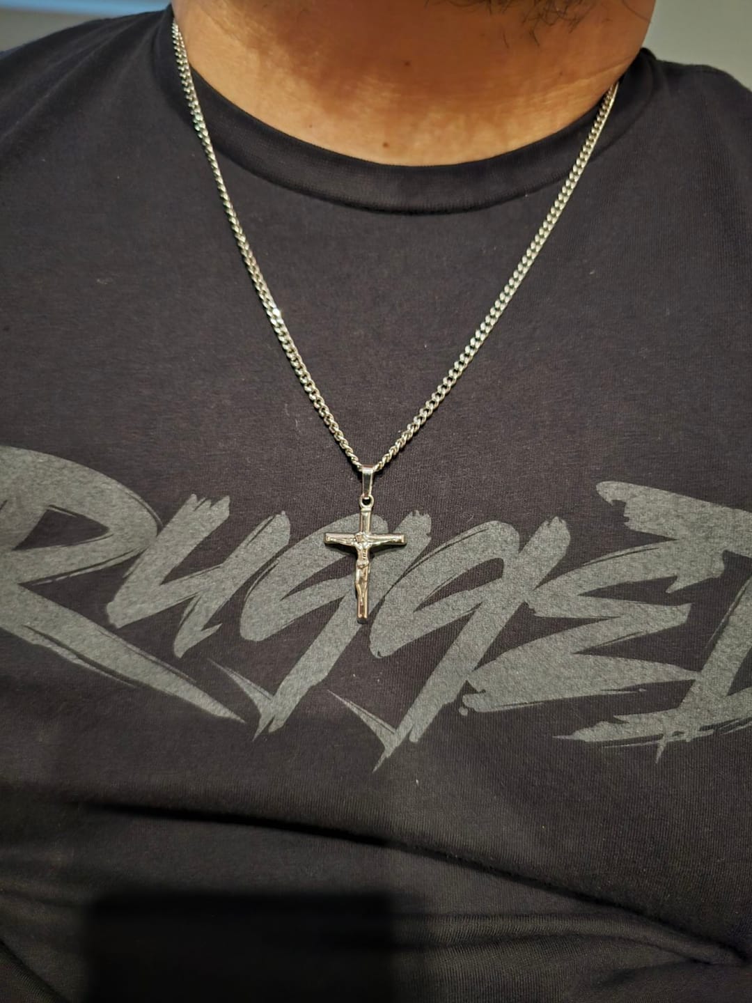 Customer photo review of Crucifix Cross Pendant