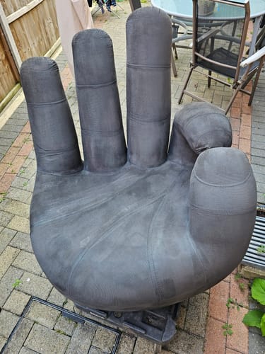 Customer photo review of Fabric Paint -- Dark Grey