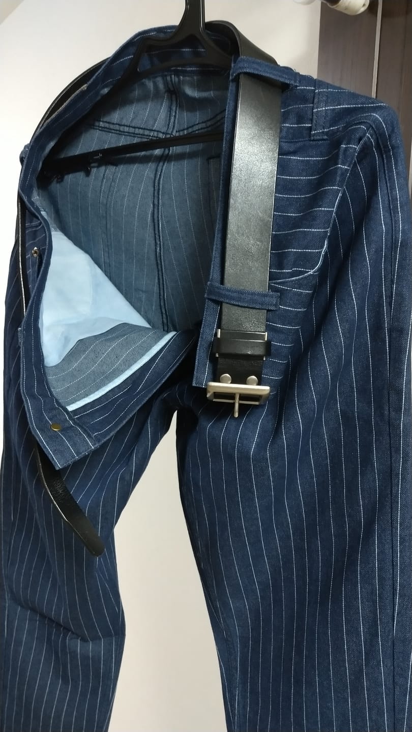 Customer photo review of ウォバッシュストライプワークパンツ